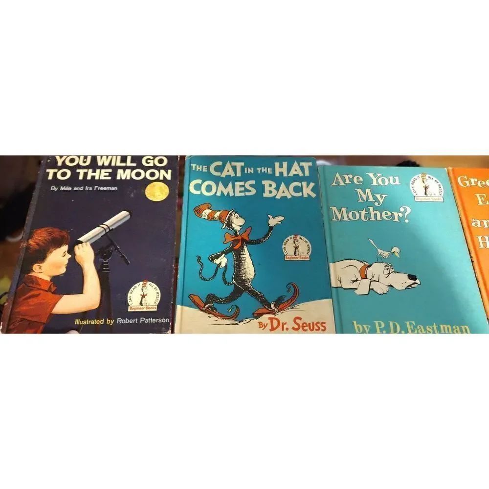 Dr. Seuss Vintage Books A Set Of 10 All Have A Library Stamp In The Inside Cover